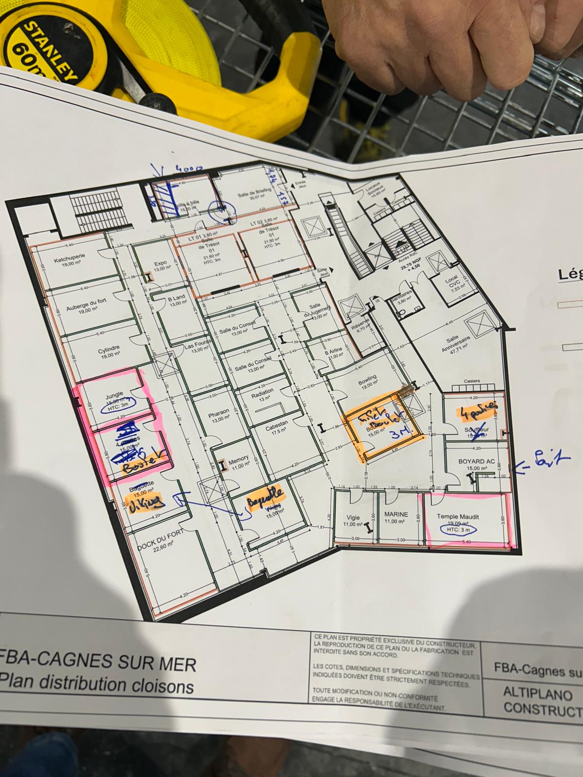 Plan Fort Boyard